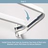 Kenney Adjustable Basic Double Curtain Rod, 48-86 inches, White