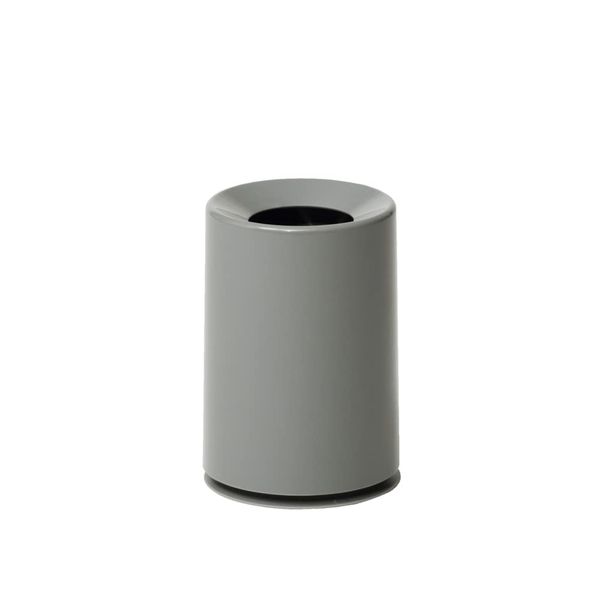 ideaco Mini TUBELOR Gray Trash Can Round Shape 1.2L Diameter 4.9 x Height 7.3 inches (12.5 x 18.5 cm)