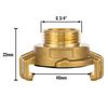 Poppstar 2X Brass Quick Connector 3/4 inches External Thread (G 3/4" Thread with Coupling Geka System)