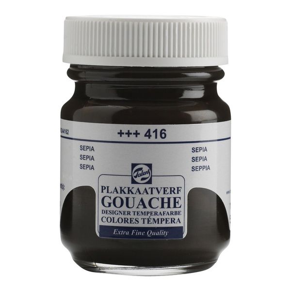 Talens Sepia - GOUACHE PAINT 50ml JAR