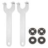 sourcing map 2pcs Angle Grinder Nut Angle Grinder Wrench Lock Nut Pin Replacement Spanners for Angle Grinder Table Grinder