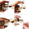 Loboo Idea 6 Pieces Practice Lock Set,6 Pack Transparent Locks, Clear Cylinder Lock with Keys for Lock Picking Practice,Locksmith Beginner
