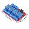 AOICRIE 4pcs 4 Channel DC 5V Relay Module with Optocoupler Isolation Support High/Low Level Trigger Expansion Board for Raspberry Pi