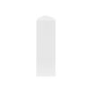 Mega Candles - Unscented 2"x 6" Square Dome Top Pillar Candle, White 6PCS