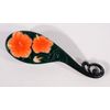 Handpainted Red Lily Flower Hair Brush