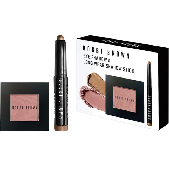 Bobbi Brown Eyeshadow + Mini Stick Shadow Set, Toast (Eyeshadow), Golden Bronze (Stick Shadow), 1 Set