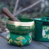 Ancient Wisdom Mini Singing Bowl Gift Set - Green