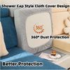 Magic Sofa Covers Stretchy Machine Washable Full Protection White 360 Design