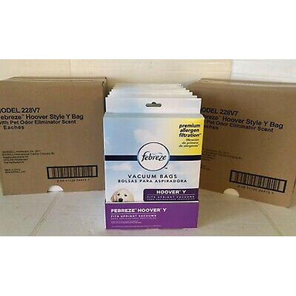 63 Febreze Vacuum Bags for Hoover Y Extra Strength Pet Odor Eliminator 22V8V