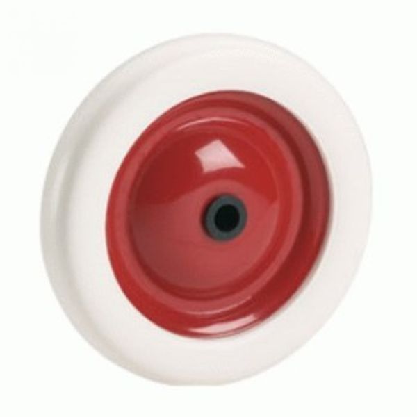 Wheel 150X28X12 mm GL, Hub 12 Red, softr. White, TK