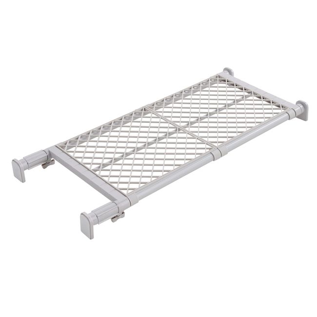 HEIAN SHIDO KOGYO Strong Support Shelf Wide Mesh White Supported Weight 66.1-110.2 lbs (30-50 kg) Installation Measurements 28.7-44.1 inches (73-112 cm) TAI-17