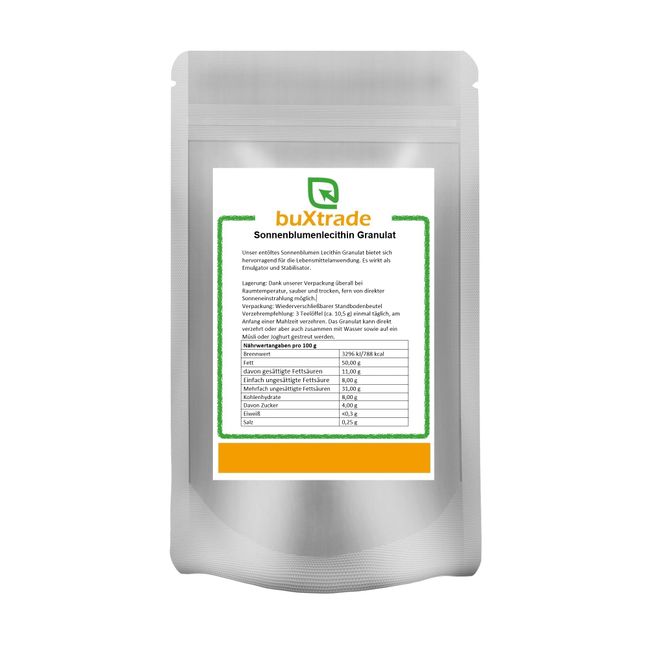 500 g Sonnenblumenlecithin Granulat | E322 | Entölt | Natürlicher Ursprung |