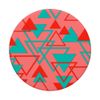 Colourful Abstract Geometric Triangles Shapes Pattern PopSockets Swappable PopGrip