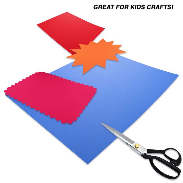 Emraw Poster Board Lightweight Craft Backing Boards for Presentations Office Sign Blank Painting Board Smooth Surface Poster Sheets for School Pack of 5 (Red)