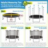 Replacement Enclosure Surround Safety NET ONLY for 12ft Frame 6 Pole Trampoline