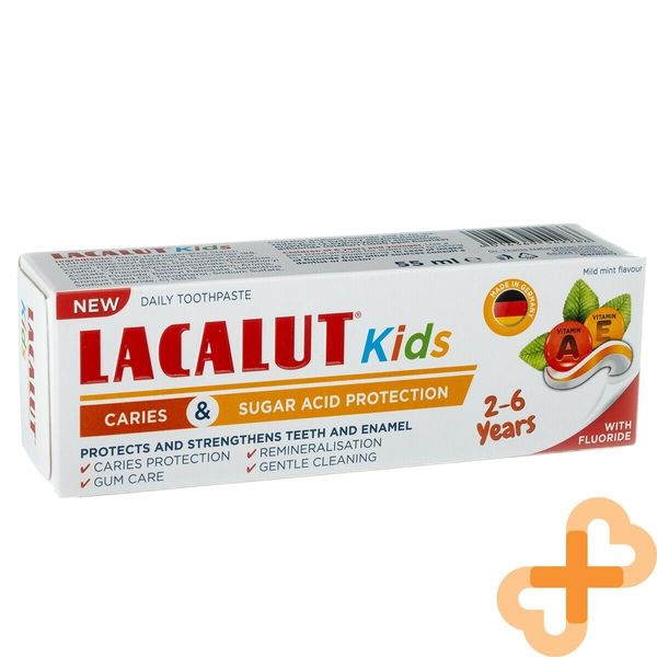 Lacalut Kids Toothpaste for Ages 2-6 Years Mint Flavor 55ml Vitamins-