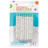 Amscan 170433 Glitter Spiral White Candles