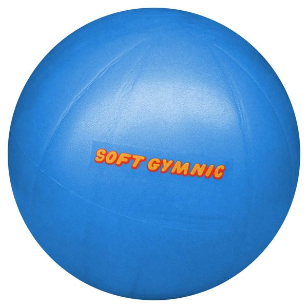 GYMNIC Small Balance Ball, New Soft Gymnik, No Surface Convex Blue, Blue, Maximum Diameter 9.1 inches (23 cm), Includes Special Booklet