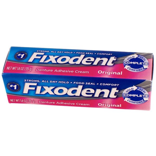 Fixodent Fixodent Denture Adhesive Cream Original, Original 1.4 Oz