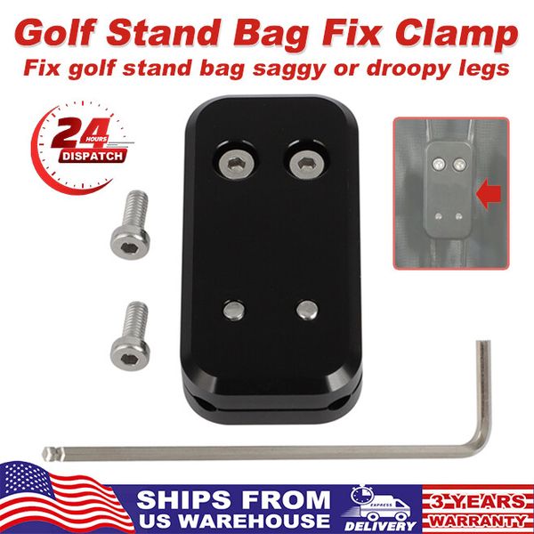 US Universal 4mm Leg Spring Golf Stand Bag Saggy Droopy Legs Fix Clamp ...