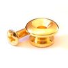 Guitar strap pin/button in gold 14mm Diameter including screw and felt