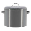 Grey Metal Vegetable Storage, Grey Metal Composter Vintage Style (Composter)