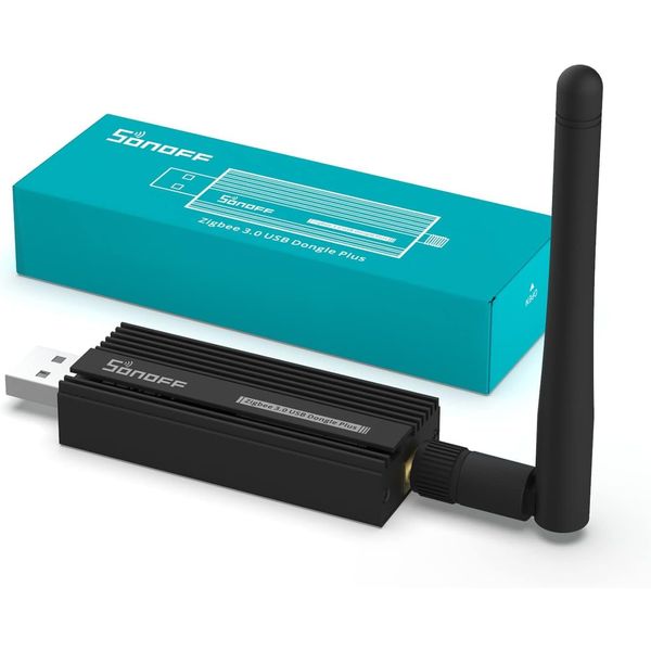 SONOFF Zigbee 3.0 USB Dongle Plus,Zigbee Gateway TI CC2652P + CP2102N Zigbee USB Stick,Zigbee Hub für ZHA in Home Assistant or Zigbee2MQTT,Open HAB etc.