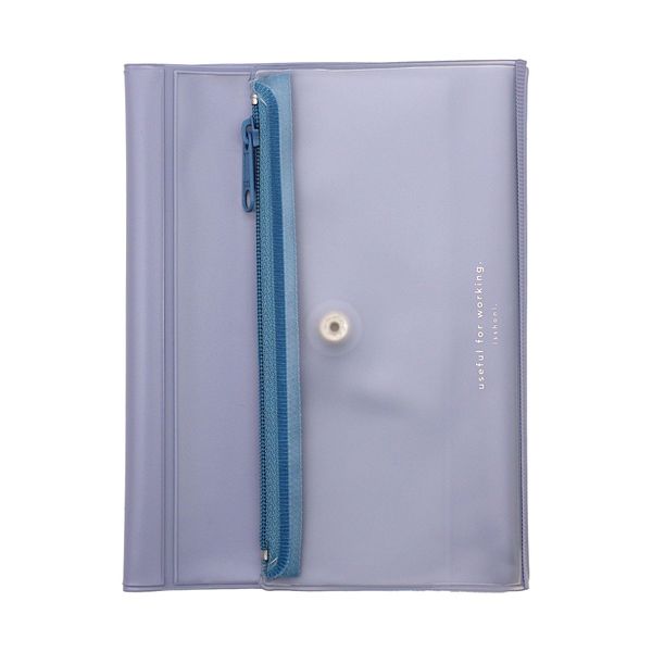 isshoni. Notebook Cover with Case, PVC A6 [R Blue] N1991