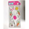 Easter bunny with carrots  Window Gel Sticker Cling Decorations classroom  decor