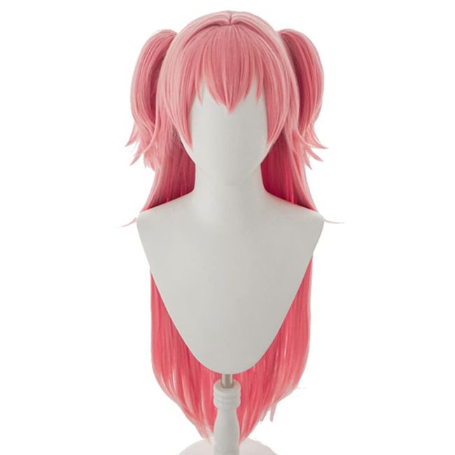 Airi Momoi Cosplay Wig with Net Pink Heat Resistant Wig Wig Cosplay Photography Festival