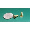 Brass #8  Phillips Flat Head Wood Screw x .500" Length, 100 Pcs