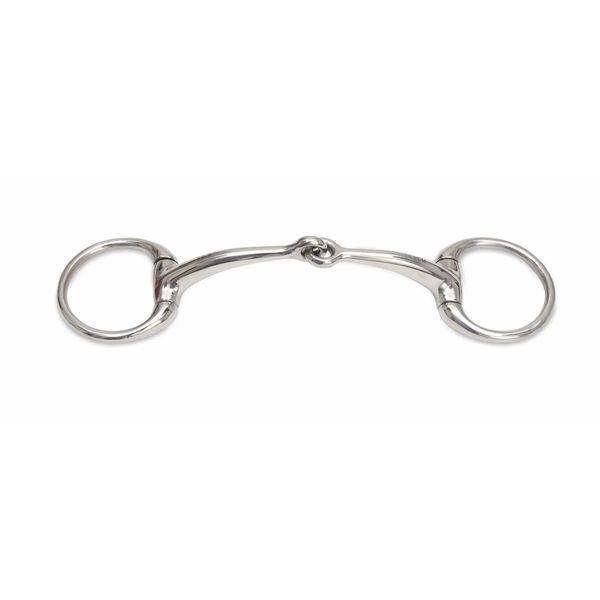 Shires Small Ring Curved Mouth Eggbutt-Stainless steel 5"
