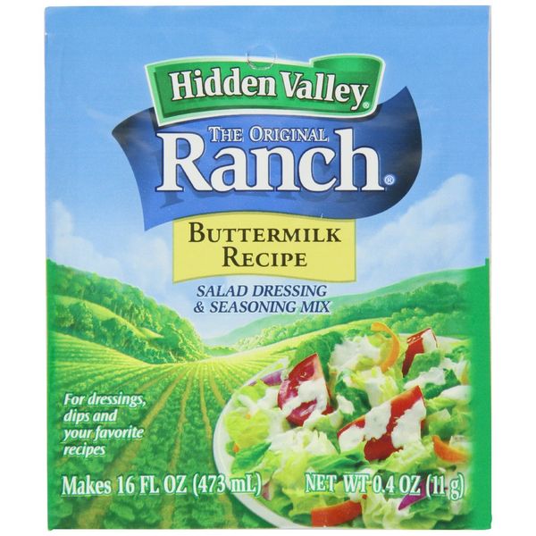 Original Ranch - Buttermilk Recipe - Salad Dressing & Seasoning Mix - Makes 16 FL OZ (473 mL) - Net Wt. 0.4 OZ (11 g) - Pack of 5 Packets