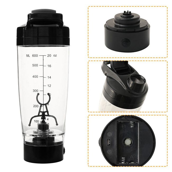 600ml Usb Protein Shaker Bottle Vortex Mixer Blender Portable