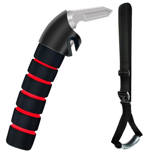 KOUNATSURI Car Handle Assist for Elderly Car Grab Handle Car Door Handle Multifunction Handle Car Door Latch Handle for Seniors and Handicapped(Red)
