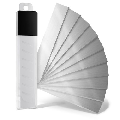 KISTEK® Kistek® Replacement Blades for Universal Scraper 98-102 mm [Pack of 10] - Extra Sharp Spring Steel Blades - Ideal as Ceramic Hob Scraper, Wallpaper Scraper, Hob Scraper