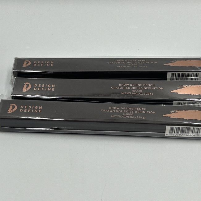 Lot Of 3 Design Define Brow Build Pencils - Blonde~ Free Shipping