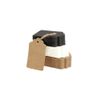 Box.it.pack.it Kraft Paper Gift Tags, Mixed Colour, Scallop 5x3 cm, 100 Pack with String