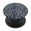 Dark Gray Leopard Cheetah Animal Print PopSockets Swappable PopGrip
