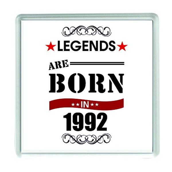 Ecool 10536 Legends are born in 1992 year acrylic drinks coaster