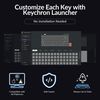 Keychron K3 Version 3 QMK Low Profile Mechanical Keyboard Wireless, 84 Keys Programmable Bluetooth 5.2/Wired Connection, Shine-Through Keycaps RGB Backlit Compatible with Mac Windows Linux