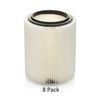 Craftsman & Ridgid Replacement Filter 8 pack By Kopach, Part # 17816