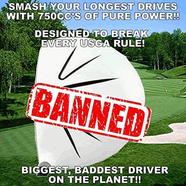 White Ghost Sooolong Illegal Non-CONFORMING High COR 750cc Huge Distance Banned Golf Driver Component Head