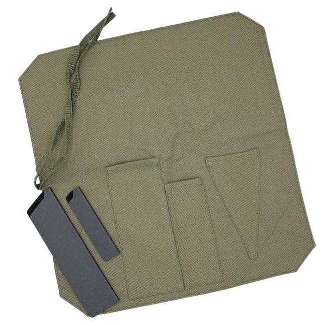 ZERONOWA Kitchen Knife Case, Storage, Cloth Roll, Canvas, Portable, Camping, Outdoor Activities (Khaki)