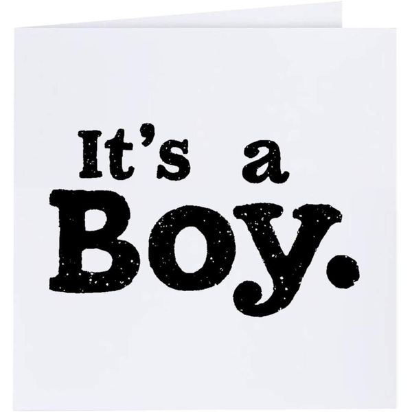 'It's A Boy ' Blank Greeting Card (GC00070757)