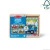 Melissa & Doug 4 Wooden Jigsaw Puzzles in Box - Construction Site