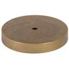 B&P Lamp® Round Unfinished Cast Brass Lamp Base, 4-1/2 Inch Diameter