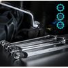 9 PCS Double Box End 75 Degree Deep Offset EXTRA LONG Wrench Tools Set 6-23Mm