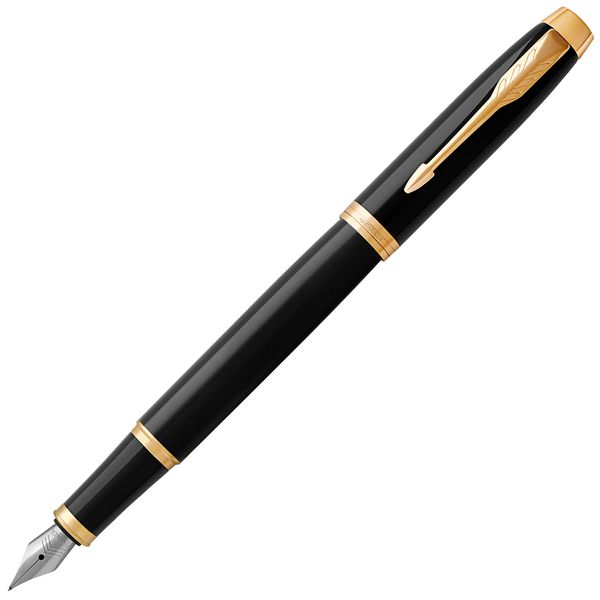 Parker GT 1975594 Fountain Pen, F Fine Point, IM, Core Line, Black, Dual Use, Approx. 6.0 x 0.4 inches (153 x 10 mm)