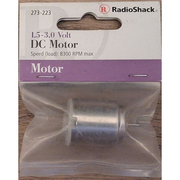 RadioShack 1.5-3.0 volt DC Motor 273-223 NEW